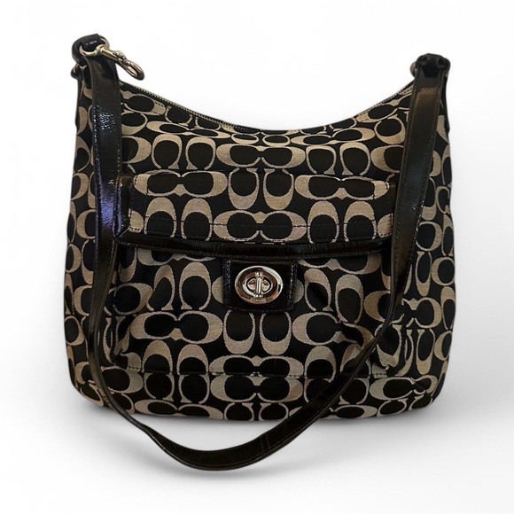 Coach Black Monogram Shoulder/Tote Bag